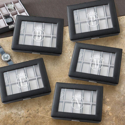Personalized Groomsmen Watch Boxes Set of 5