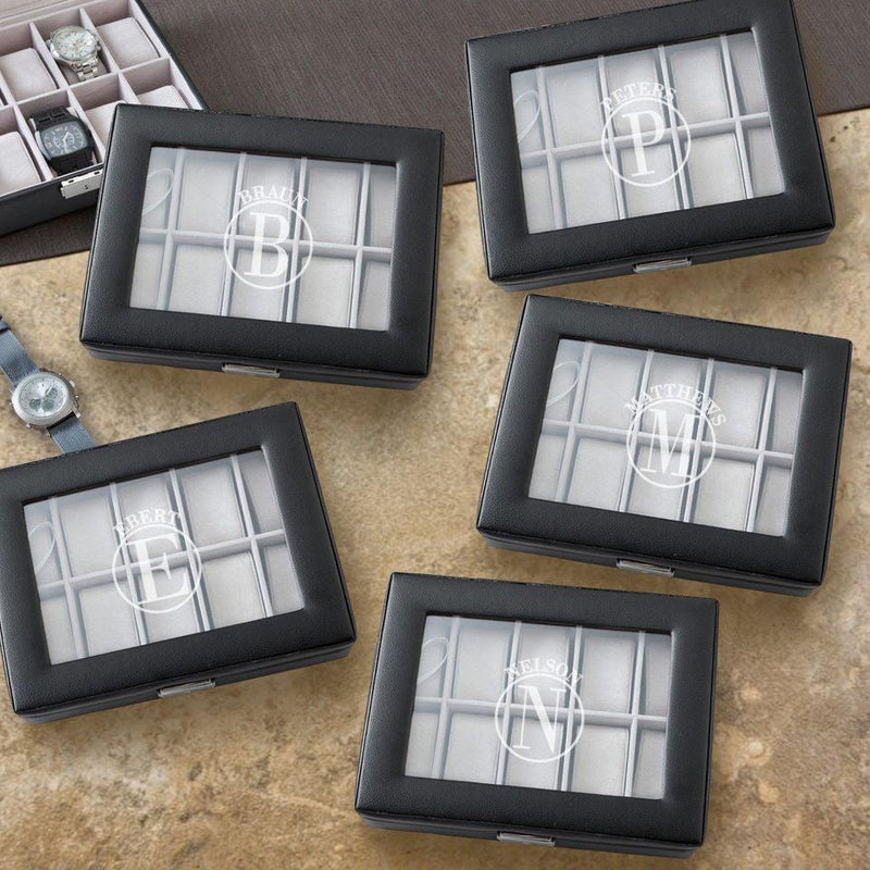 Personalized Groomsmen Watch Boxes Set of 5