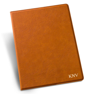 Personalized Rawhide Portfolio with Notepad for Groomsmen-Gold-