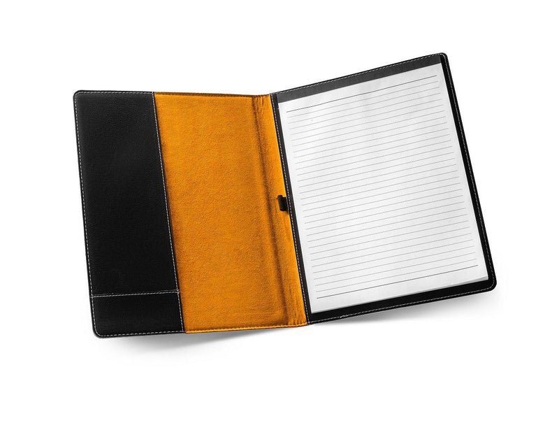 Personalized Black Portfolio with Notepad for Groomsmen-