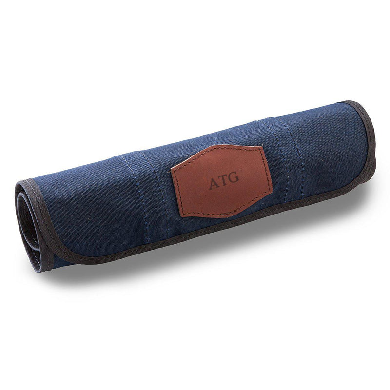 Waxed Canvas Fishing Lure Caddy - Blue-Blind-