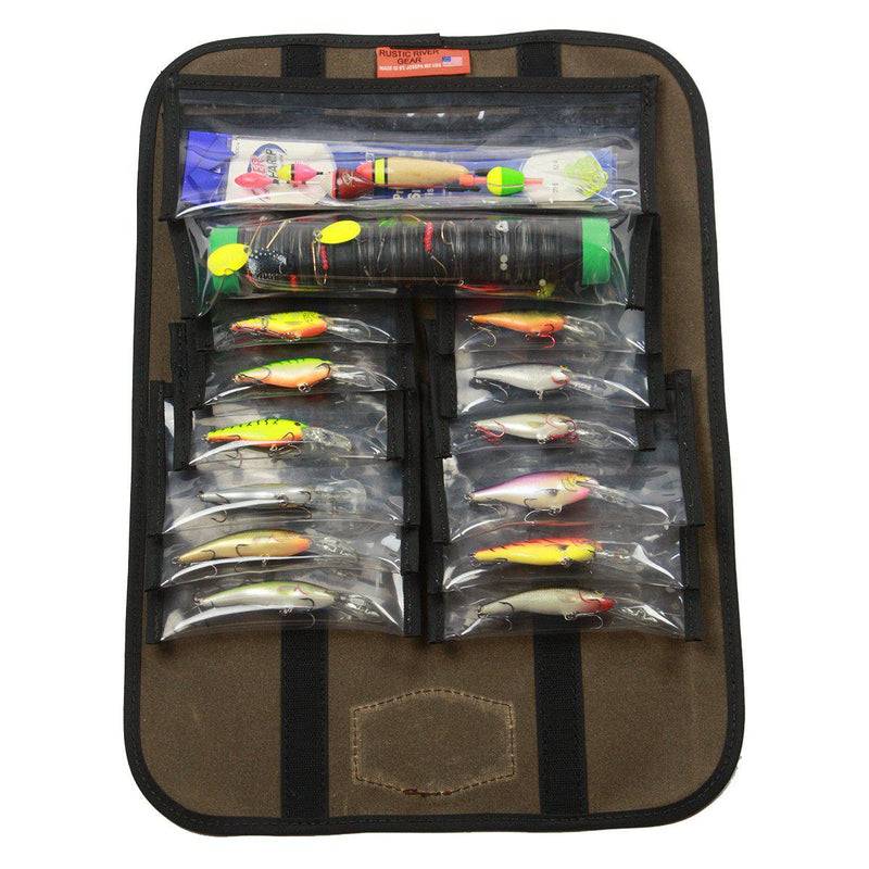 Waxed Canvas Fishing Lure Caddy – Field Tan-