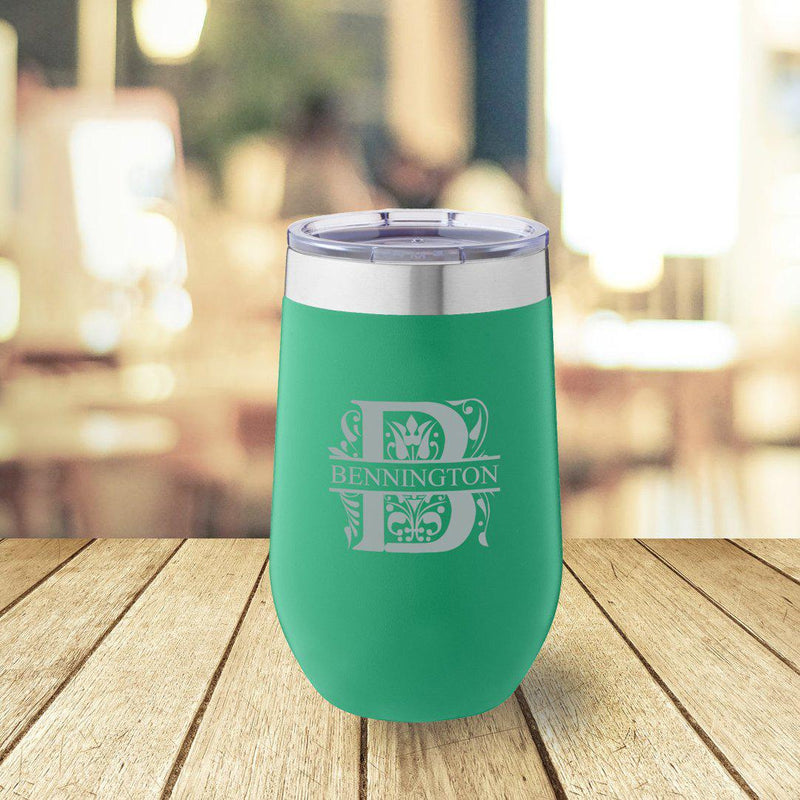 Personalized Green 16 oz. Travel Tumbler