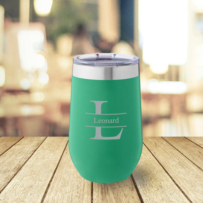 Personalized Green 16 oz. Travel Tumbler
