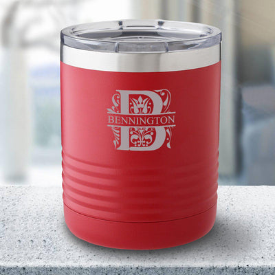 Personalized 10 oz. Red Travel Tumbler