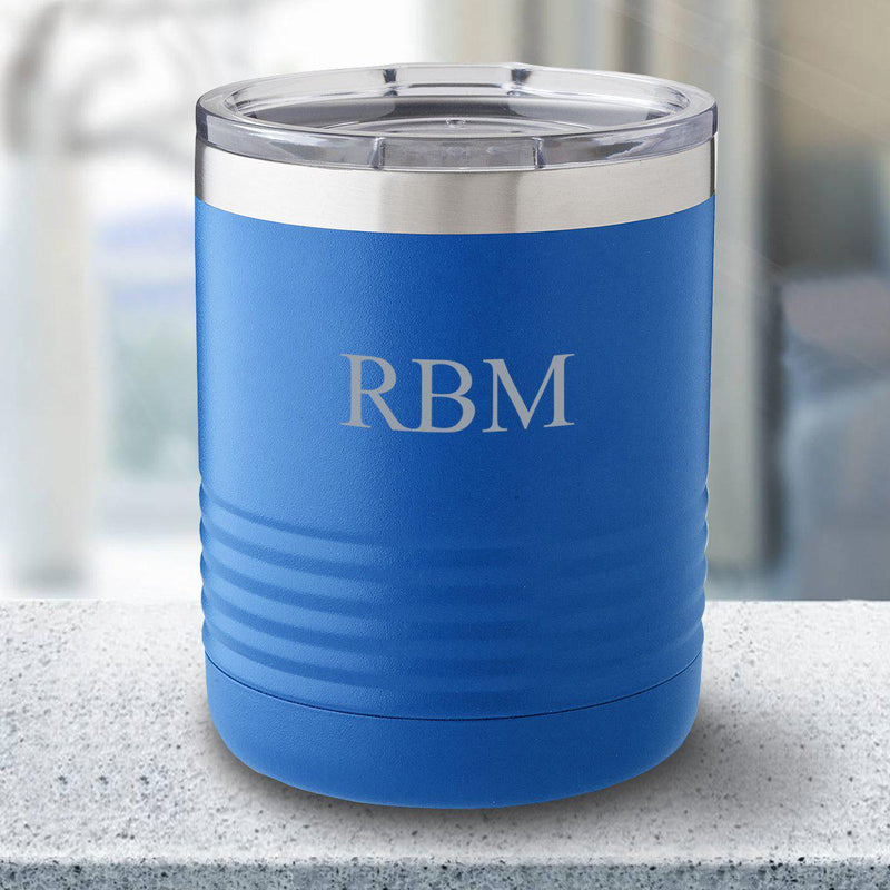 Personalized 10 oz. Royal Blue Travel Tumbler