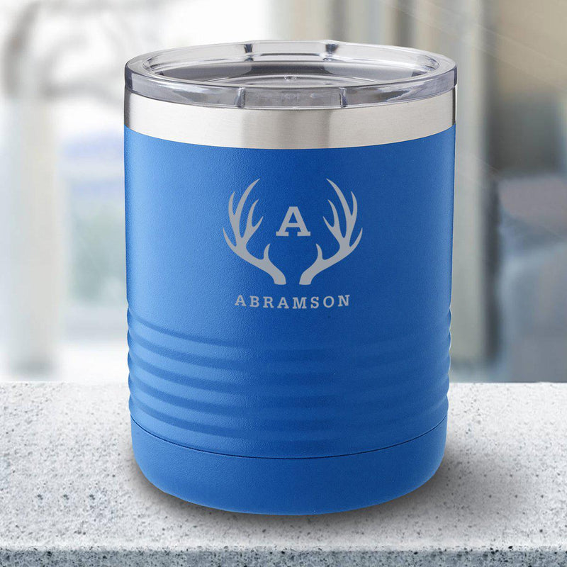 Personalized 10 oz. Royal Blue Travel Tumbler