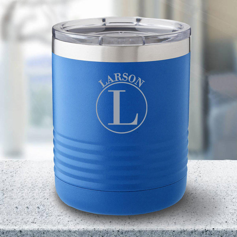 Personalized 10 oz. Royal Blue Travel Tumbler