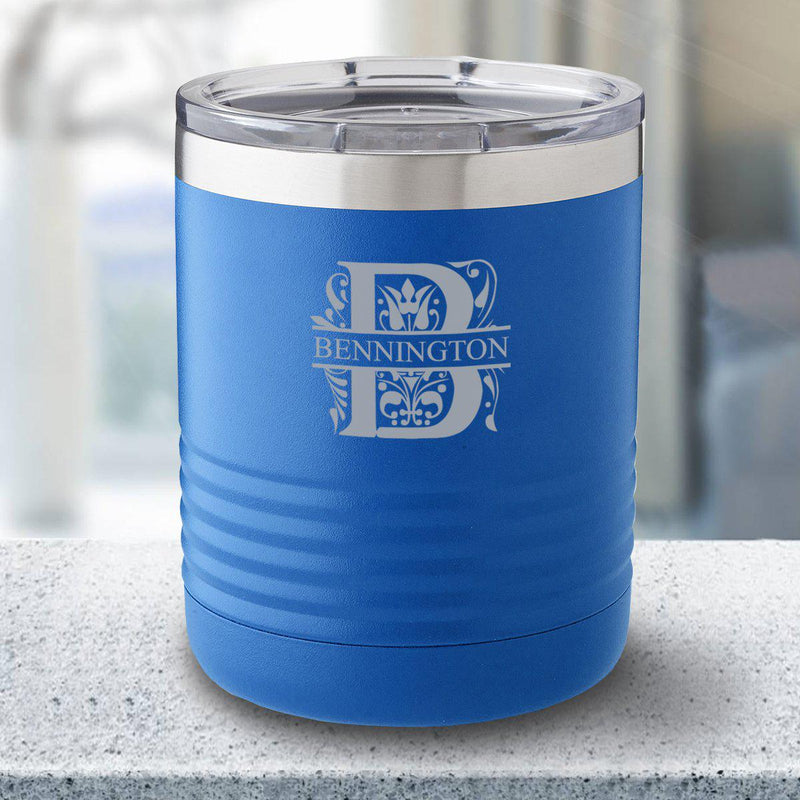 Personalized 10 oz. Royal Blue Travel Tumbler