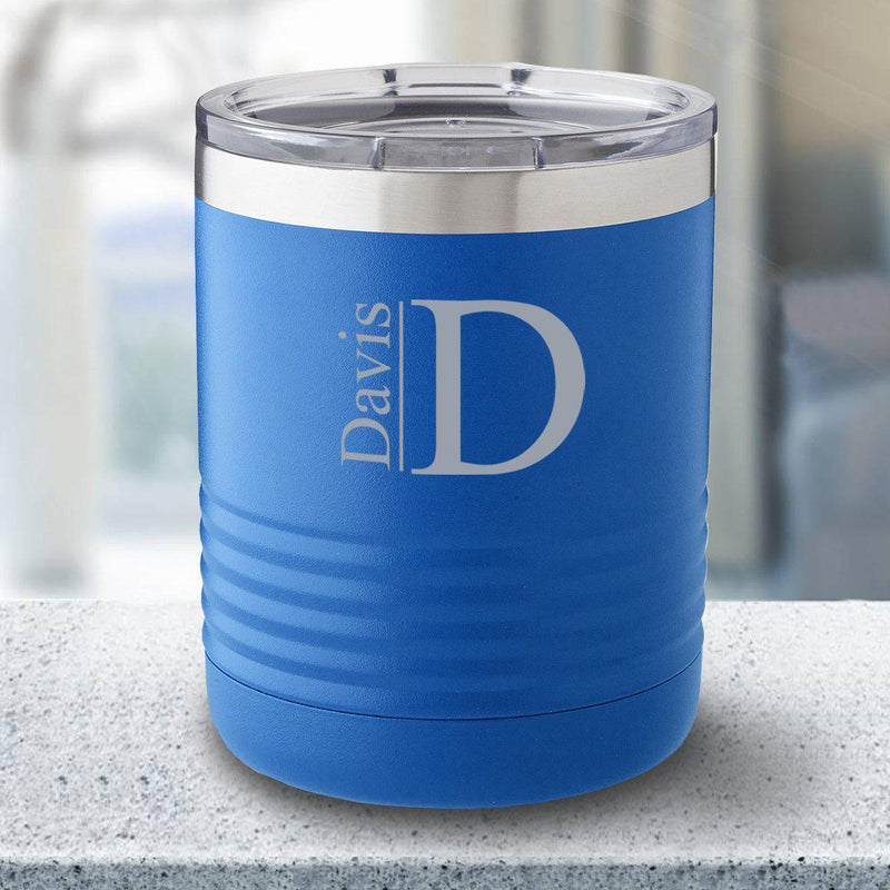 Personalized 10 oz. Royal Blue Travel Tumbler