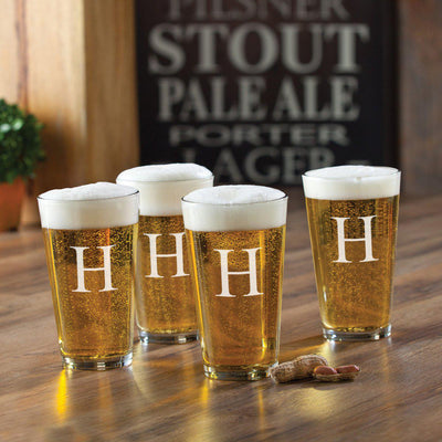 Set of 4 Personalized Pub Glasses - 16 oz.