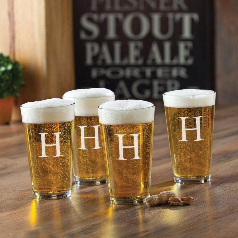 Set of 4 Personalized Pub Glasses - 16 oz.
