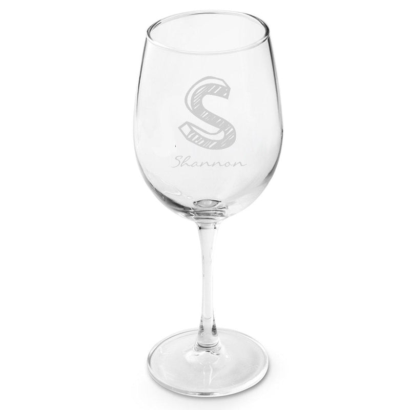 Personalized White Wine Glass-Barware-JDS-Kate-