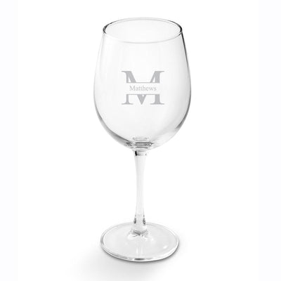 Personalized White Wine Glass-Barware-JDS-Stamped-