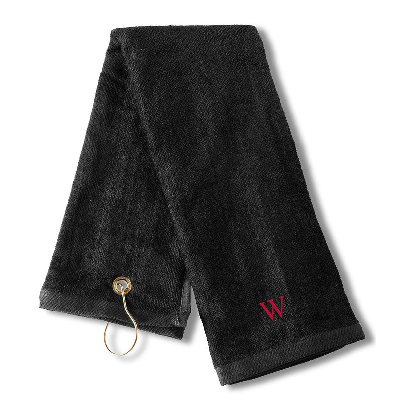 Personalized Golf Towel - Embroidered Golf Towel for Men-Black-