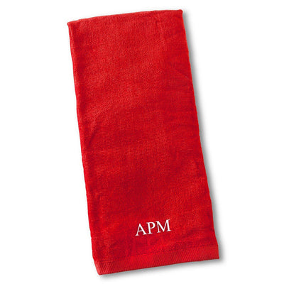 Personalized Golf Towel - Embroidered Golf Towel for Men-Red-
