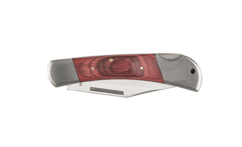 Personalized Wood Handle Lock Back Pocket Knife