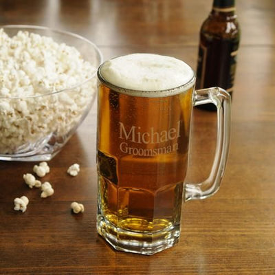 Personalized Beer Mugs - Monster - Groomsmen Gifts - 32 oz.-2Lines-