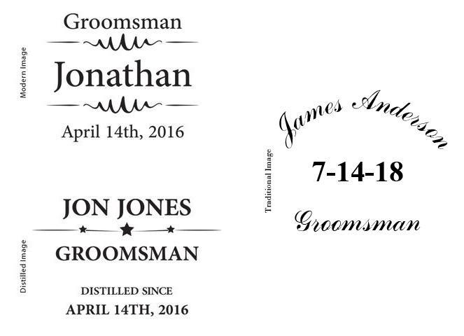 Personalized Groomsmen Beer Growler - 64 oz.