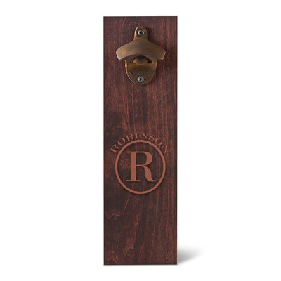 Personalized Bottle Opener - Wall Mounted - Groomsmen Gifts-Circle-