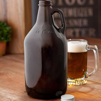 Personalized Amber Growler - 64 oz.