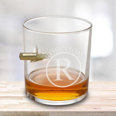 Personalized Bullet Lowball Whiskey Glass