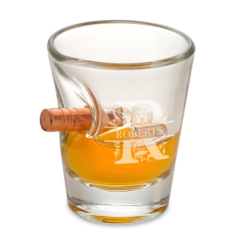 Personalized Shot Glasses - Bulletproof - Groomsmen Gift - 1.5 oz.-Filigree-