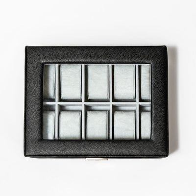 Personalized Leather Watch Box  - Holds 10 Watches