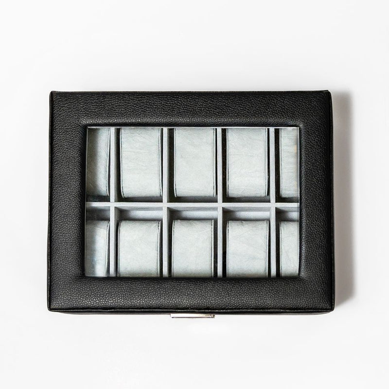 Personalized Leather Watch Box  - Holds 10 Watches
