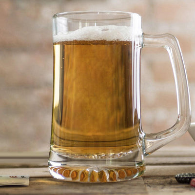 Personalized Glass Beer Mug - 25 oz.