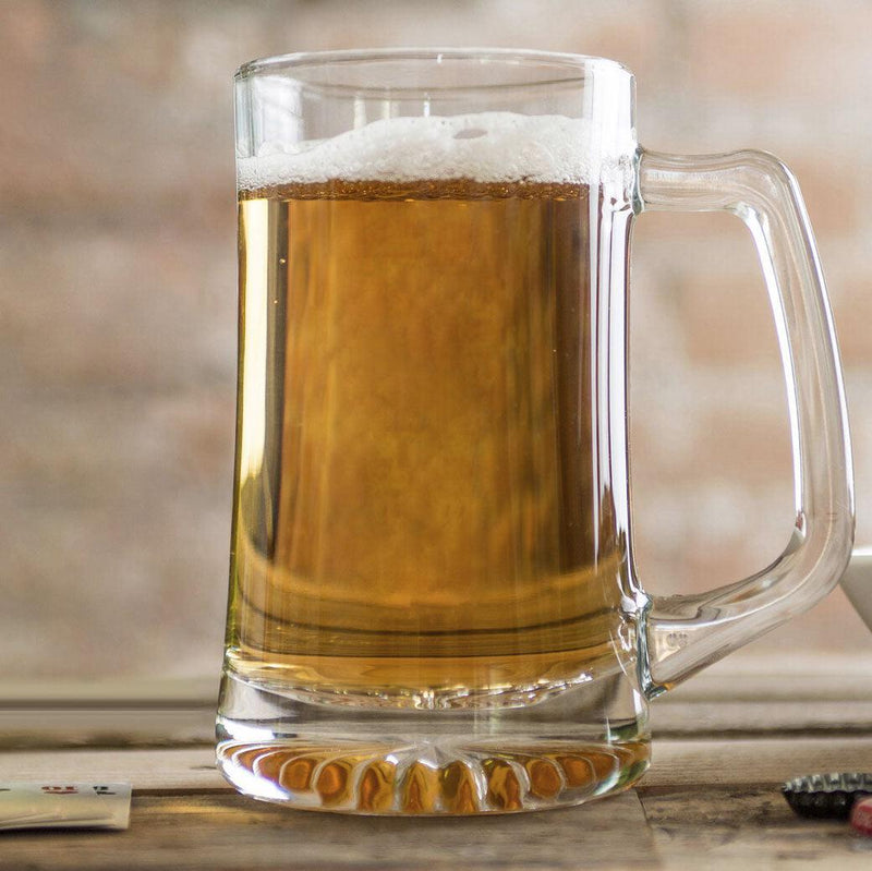 Personalized Glass Beer Mug - 25 oz.