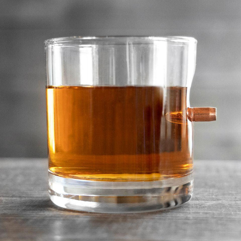 Personalized Bullet Lowball Whiskey Glass