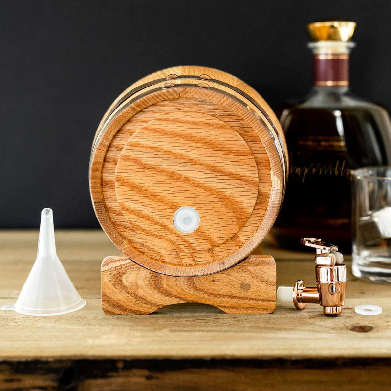 Non Personalized Mini Oak Whiskey Barrel -  - Qualtry