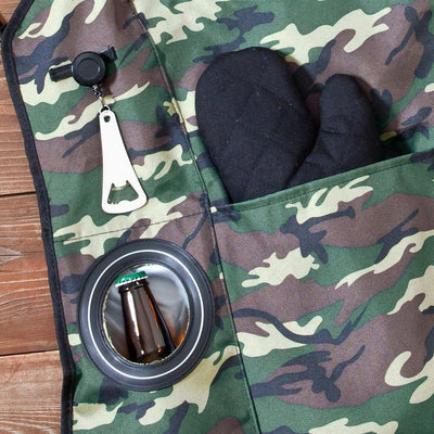 Personalized Camouflage Printed Premium Grilling Apron-