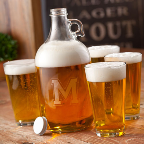 Engraved Growler Set - Craft Brew Growler Set-Default-