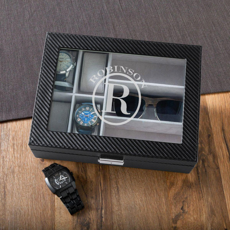 Personalized Watch Box Sunglasses Box Case Groomsmen GroomsShop
