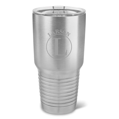 Personalized Húsavík 30 oz. Stainless Silver Double Wall Insulated Tumbler - Insulated Tumbler for Groomsmen - All-Circle-
