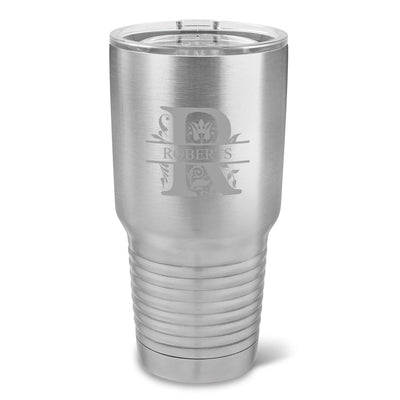 Personalized Húsavík 30 oz. Stainless Silver Double Wall Insulated Tumbler - Insulated Tumbler for Groomsmen - All-Filigree-