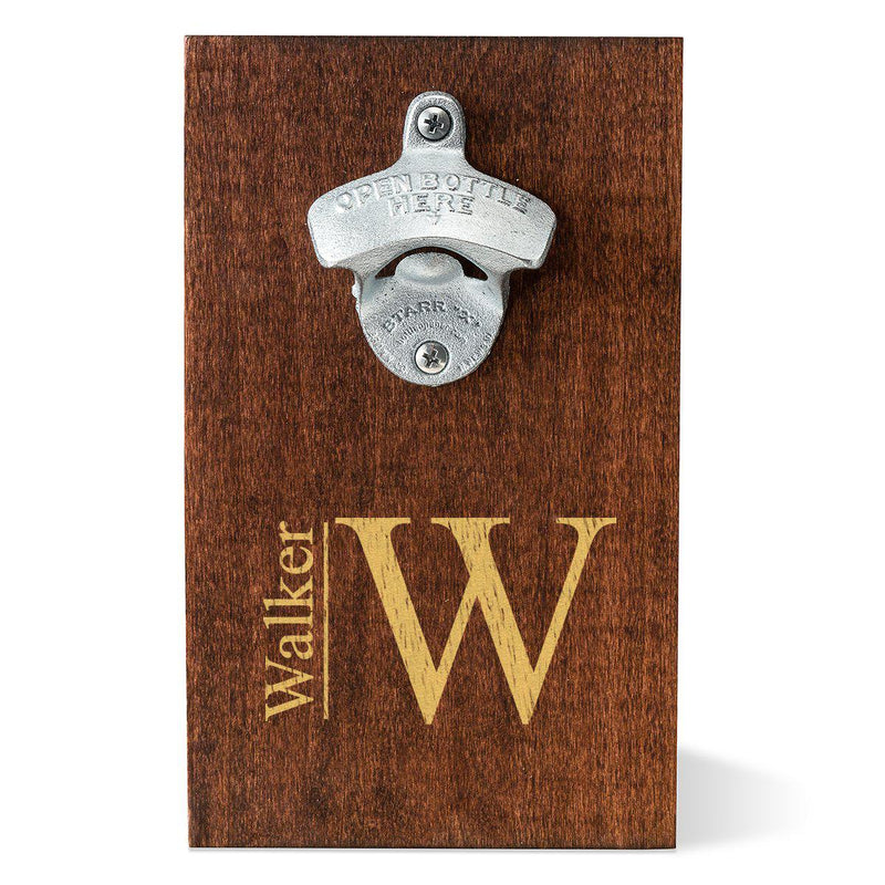 Personalized Wood Plank Wall Bottle Opener-Modern-