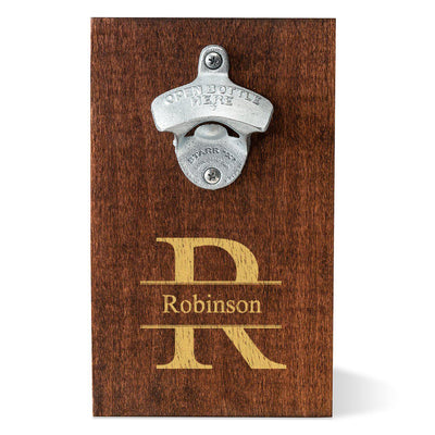 Personalized Wood Plank Wall Bottle Opener-Stamped-