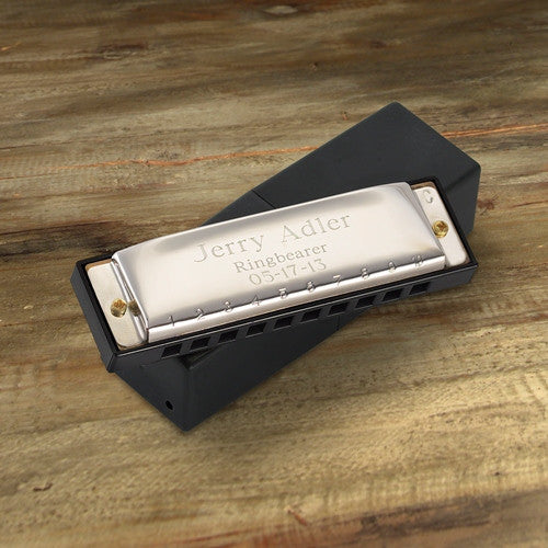 Engraved Harmonica Stainless Steel Hohner Harmonica-Executive Gifts-JDS-Default-