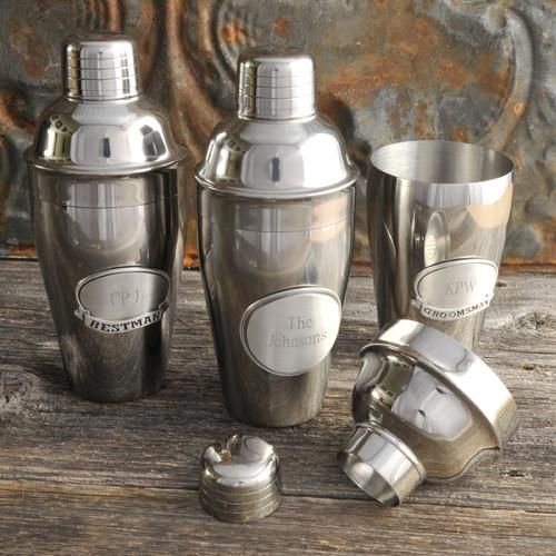 Personalized Cocktail Shaker - Stainless Steel - 20 oz.-Default-