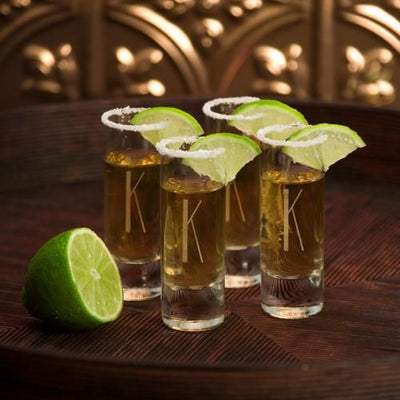 Personalized Shot Glasses - Set of 4 - Island Shot Glass - Groomsmen-Default-