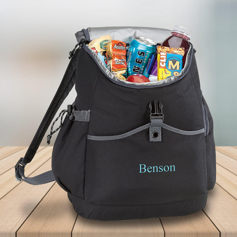 Personalized Backpack Travel Cooler - 24 Can Capacity