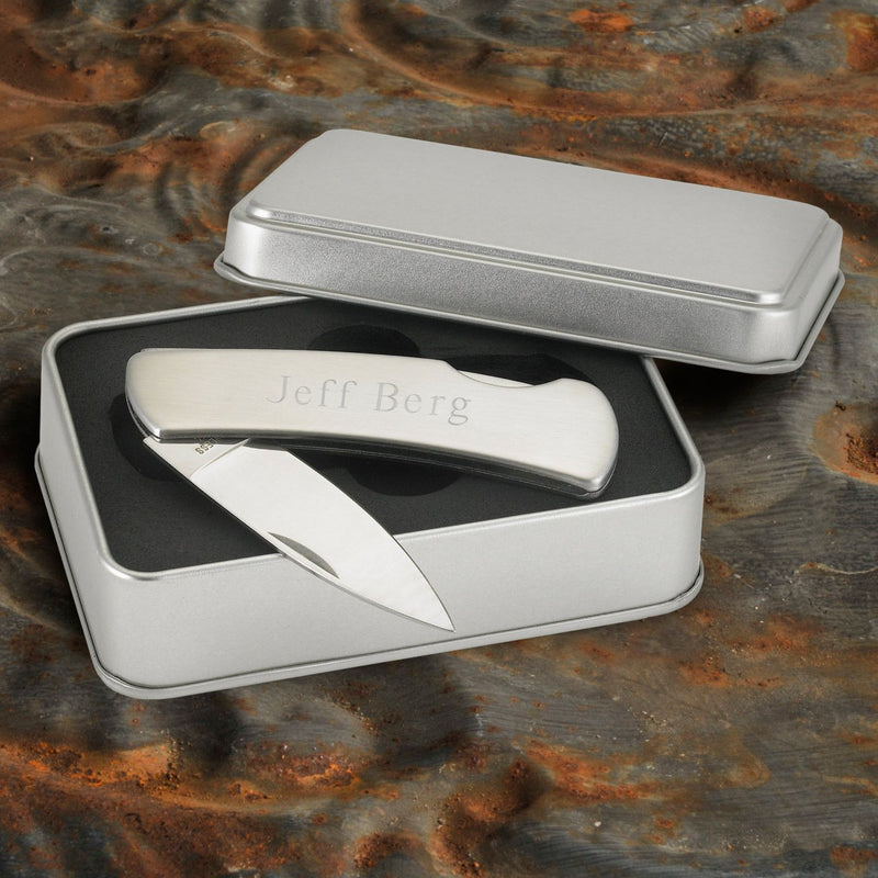 Personalized Groomsmen Lock Back Pocket Knives - Set of 5-Pocket Knives & Tools-JDS-Default-
