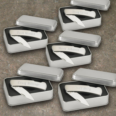 Personalized Groomsmen Lock Back Pocket Knives - Set of 5-Pocket Knives & Tools-JDS-Default-
