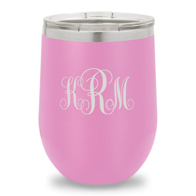 Personalized Bridesmaid Insulated Wine Tumbler 12 oz. - Light Purple-Barware-JDS-IMF-