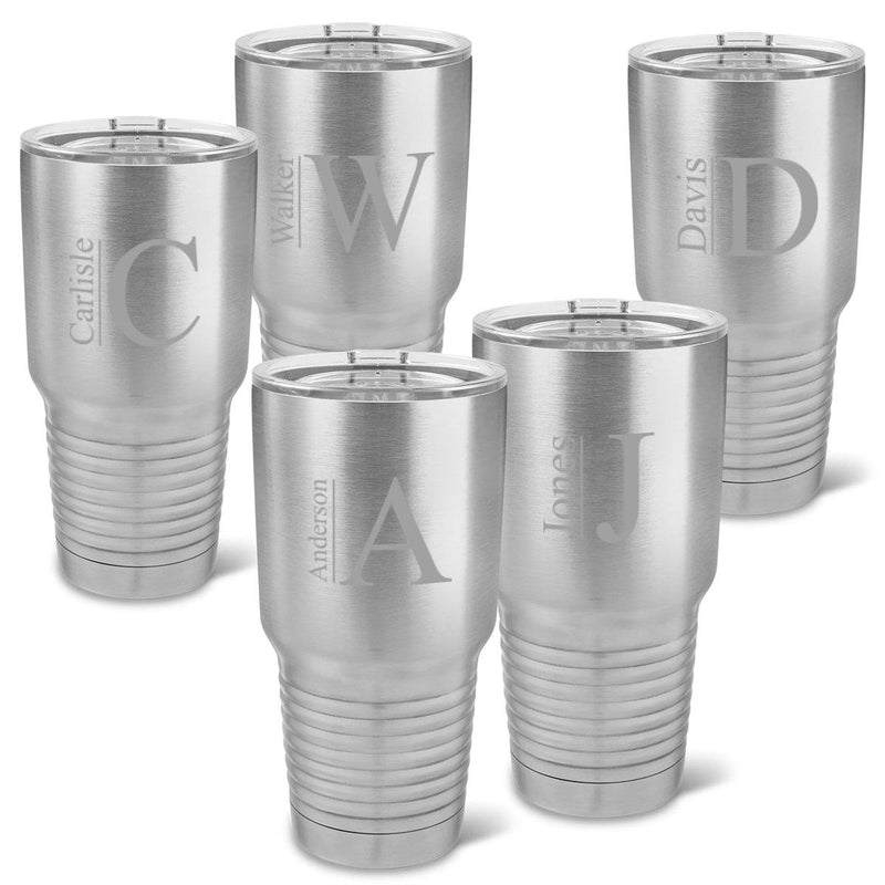 Personalized Stainless Steel 30 oz. Húsavík Tumblers - Set of 5-Barware-JDS-Modern-