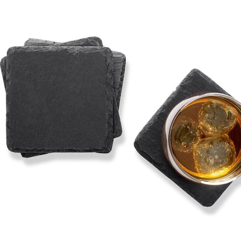 Personalized Man Cave Slate Coaster Sets