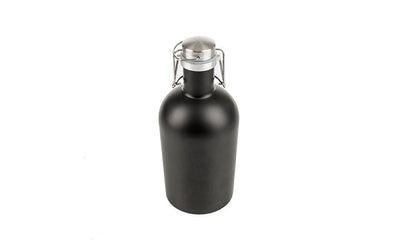 Personalized Matte Black Beer Growler - 64 oz.